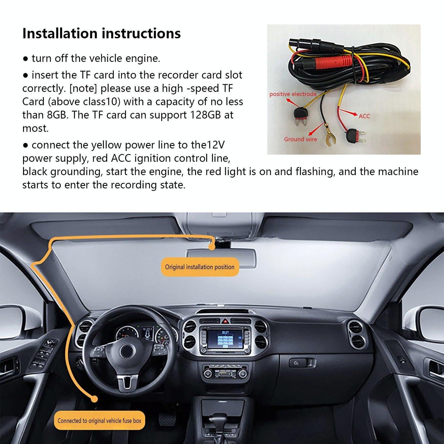 2K Dual Camera Wifi Car Dash Cam With Night Vision-1915198091905077255