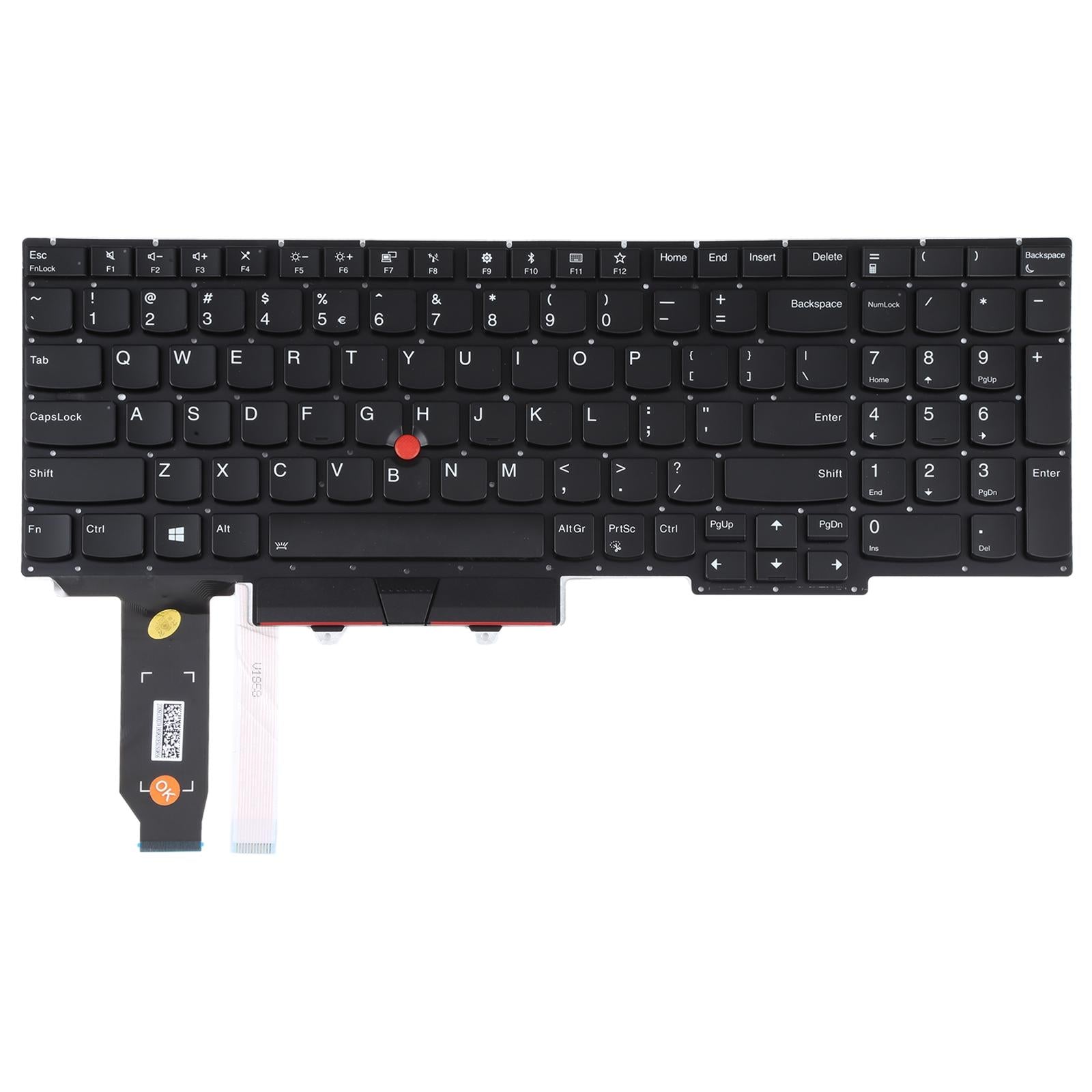 Backlit Keyboard With Trackpoint For Lenovo Thinkpad E15 Gen 2 - Us Version-1915197824568528901