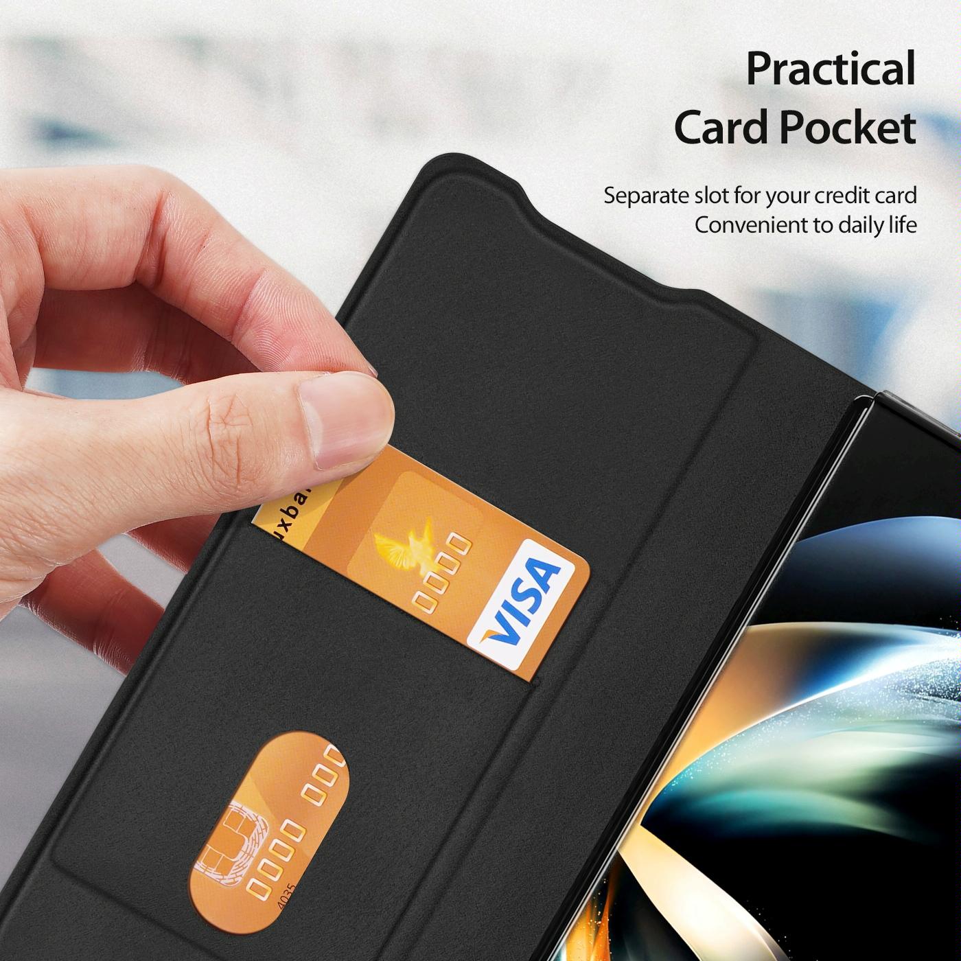 Samsung Galaxy Z Fold 4 Dux Ducis Bril Case - Pu / Tpu-1915196978216701956