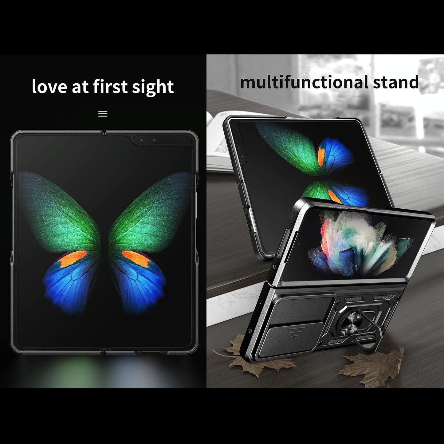 Samsung Galaxy Z Fold 4 Camshield Lanyard Case With Slide Ring-1915196689245933572