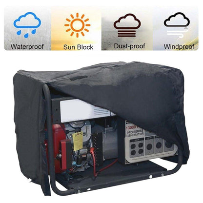Waterproof Generator Cover - 66X51X51Cm - Black Oxford Cloth-1915196953986207747