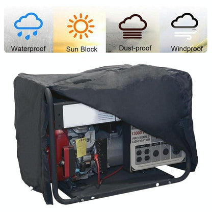 Waterproof Generator Cover - 81X61X61Cm - Black Oxford Cloth-1915196976216018947