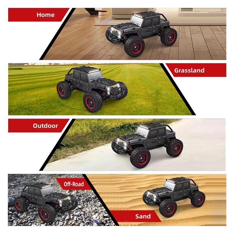 Off-Road 4Wd Electric Rc Vehicle - 2.4G Wrangler Black-1915196863540236293