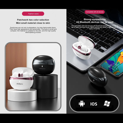 Wireless Bluetooth Earphones With Hd Mic - Black-1915196842975563781