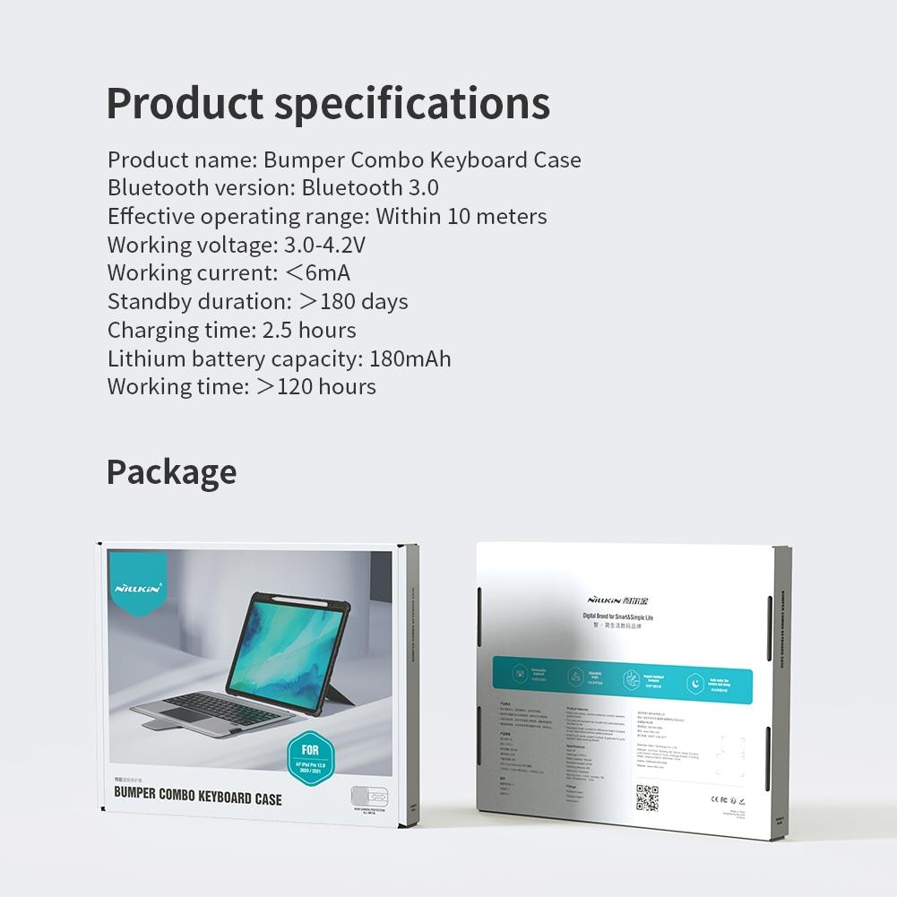 12.9 Ipad Pro Bumper Keyboard Case - 2020 / 2021-1915198356968312839