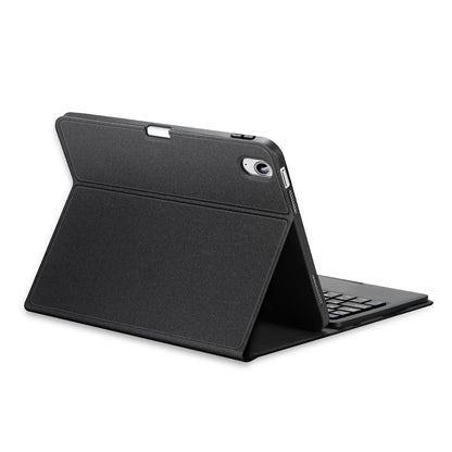 2022 Bluetooth Keyboard Leather Case For Ipad 10.9 With Touchpad & Smart Sleep - Black-1915196877129781249