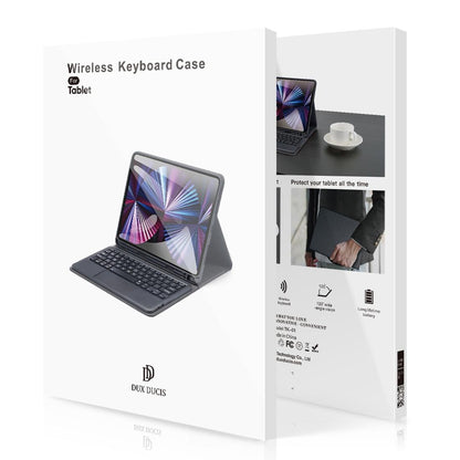 2022 Bluetooth Keyboard Leather Case For Ipad 10.9 With Touchpad & Smart Sleep - Black-1915196877129781254