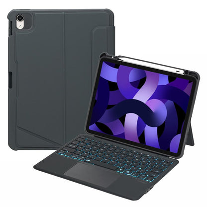 10.9 Ipad 10Th Gen 2022 Bluetooth Keyboard Leather Case With Touch Backlight And Split Design-1915198283240837120