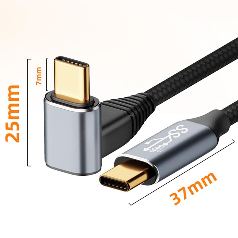 Steam Deck Usb-C Stereo Extension Cable - 0.5M Curved 100W-1915198287703576577