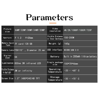 4K Hd Camo Monocular Night Vision For Outdoor Hunting-1915197909377355780