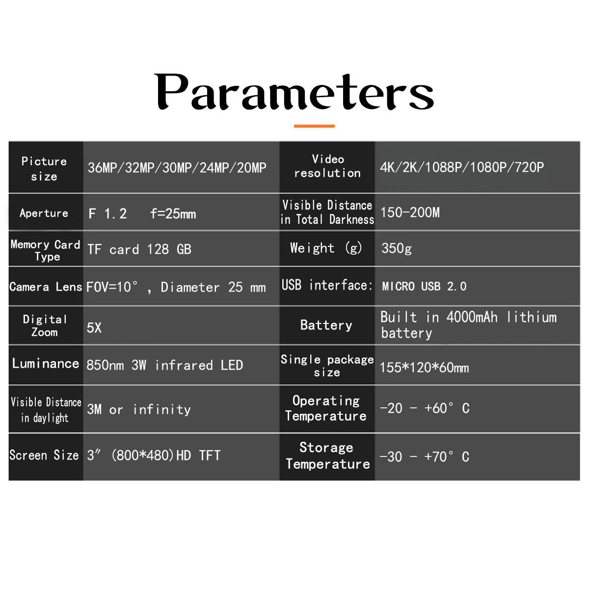 4K Hd Binocular Night Vision For Outdoor Hunting - Nv4000-1915197601108594692