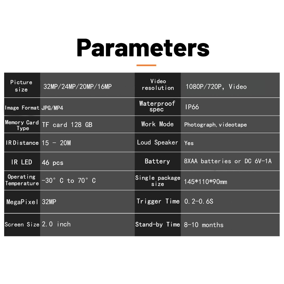 1080P Wifi Infrared Night Vision Hunting Camera With 2 Lcd Screen-1915197501326102533