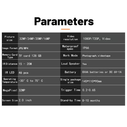 1080P Wifi Infrared Night Vision Hunting Camera With 2 Lcd Screen-1915197501326102533