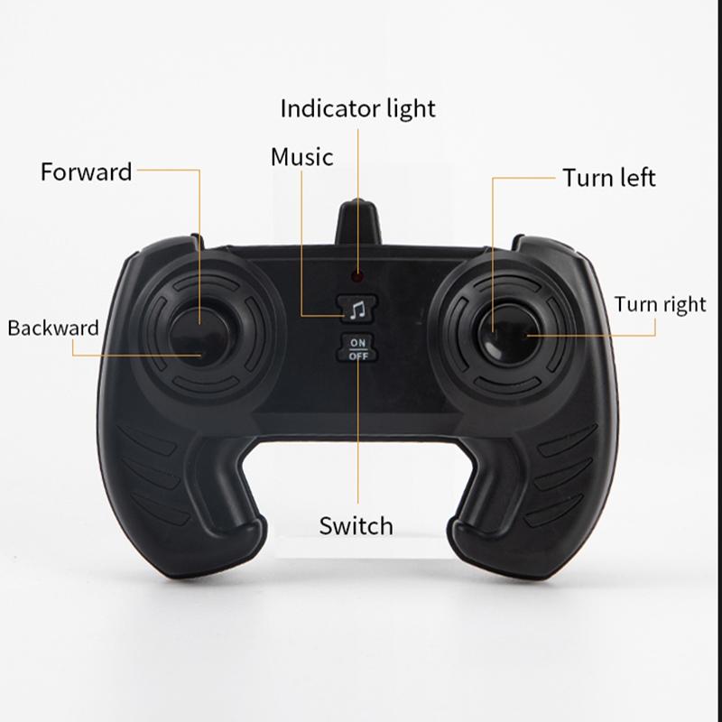 Flower Rc Car With Music - Stunt Street Dance - Orange-1915196689078161410