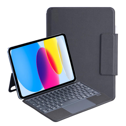 10.9 Ipad 10Th Gen 2022 Bluetooth Keyboard Case - Black Leather With Backlight-1915197122005831686