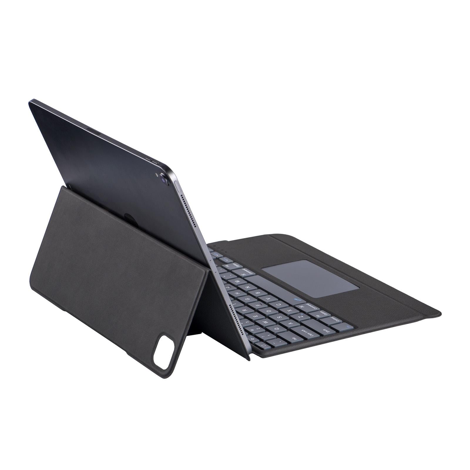 Bluetooth Keyboard Leather Case For Ipad Pro 12.9 - Black 2022 / 2021 / 2020 / 2018-1915196858729369603
