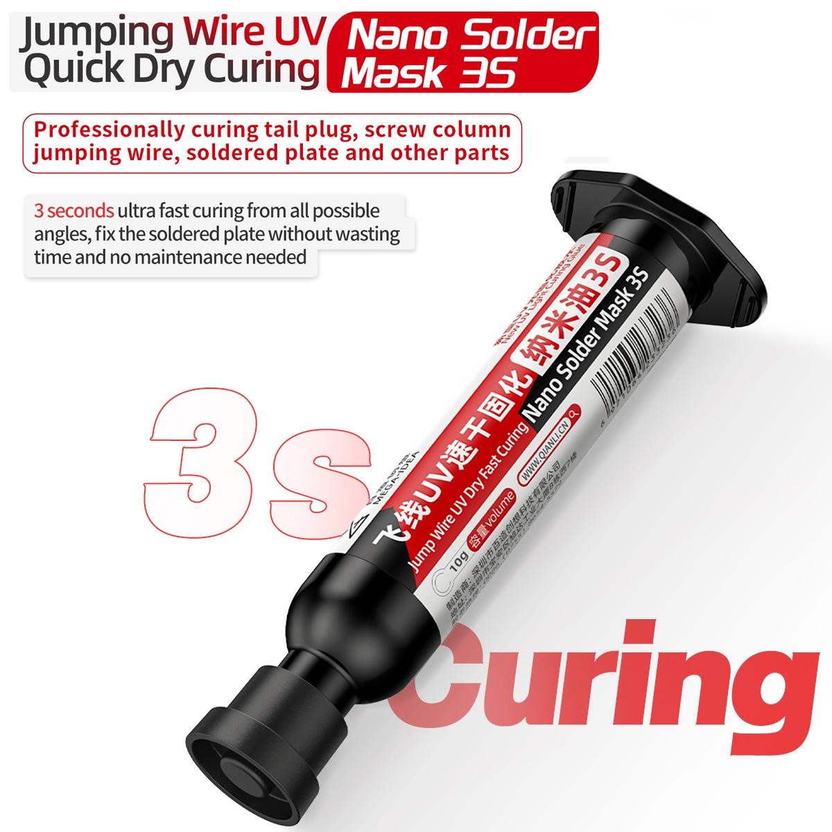 Qianli Mega Idea Nano Solder Mask - 3S Jump Wire - Fast Curing Glue 3Pcs-1915197995482222596