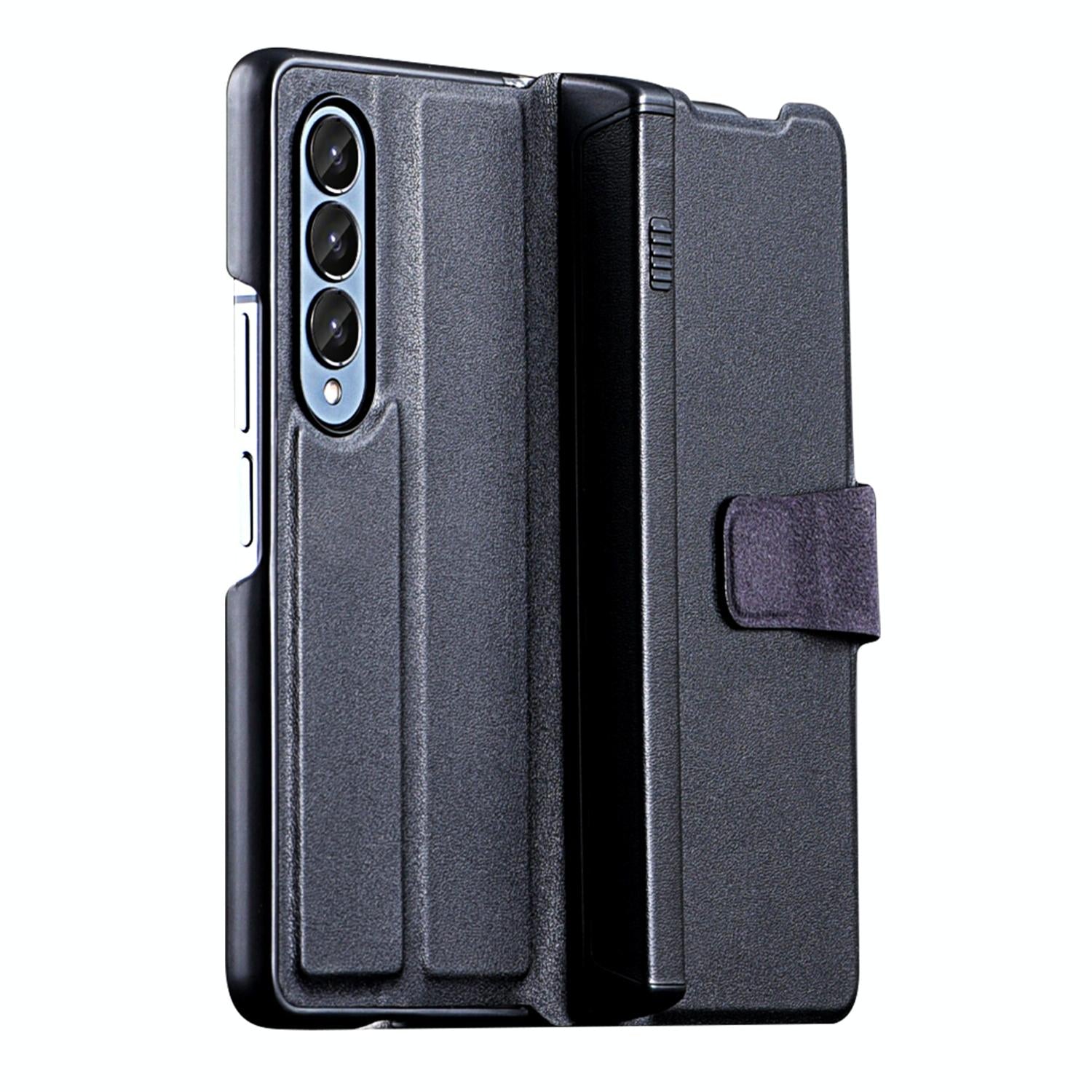 Foldable Magnetic Phone Case With Pen Holder For Samsung Galaxy Z Fold 4 - Portable And Practical-1915197136178384902