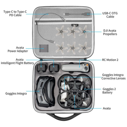 Portable Shoulder Bag For Dji Avata - Pu Material-1964932233085194245