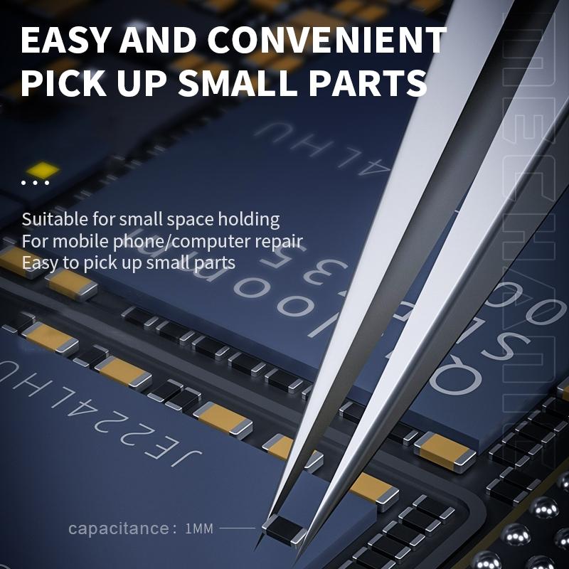 11 Non-Magnetic Pointed Tweezers For Mechanics-1915198224596078596