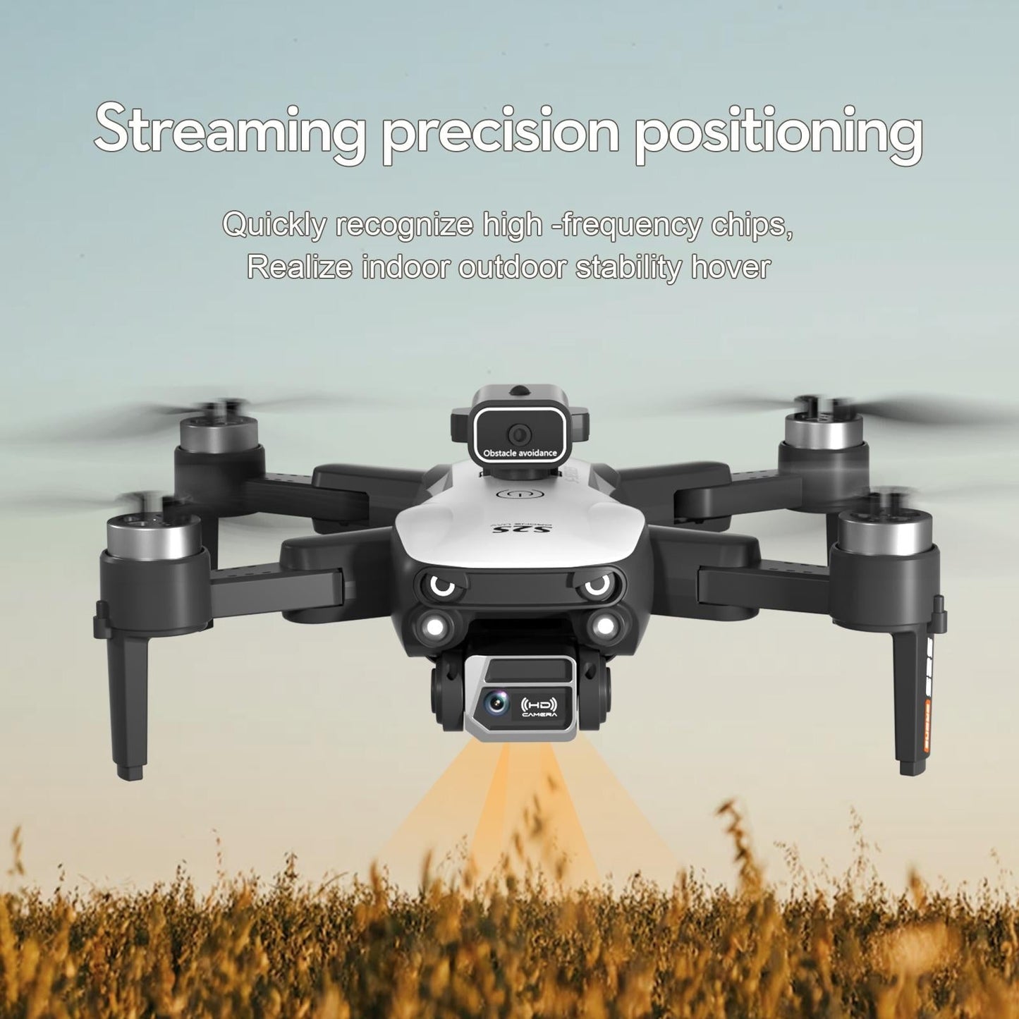 Foldable Dual Lens Drone With Obstacle Avoidance - 4K Aerial Photography White-1922443463115280392