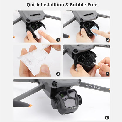 2-Pack Tempered Glass Film For Dji Mavic 3 Pro - Hd Explosion Proof-1915198302245228551