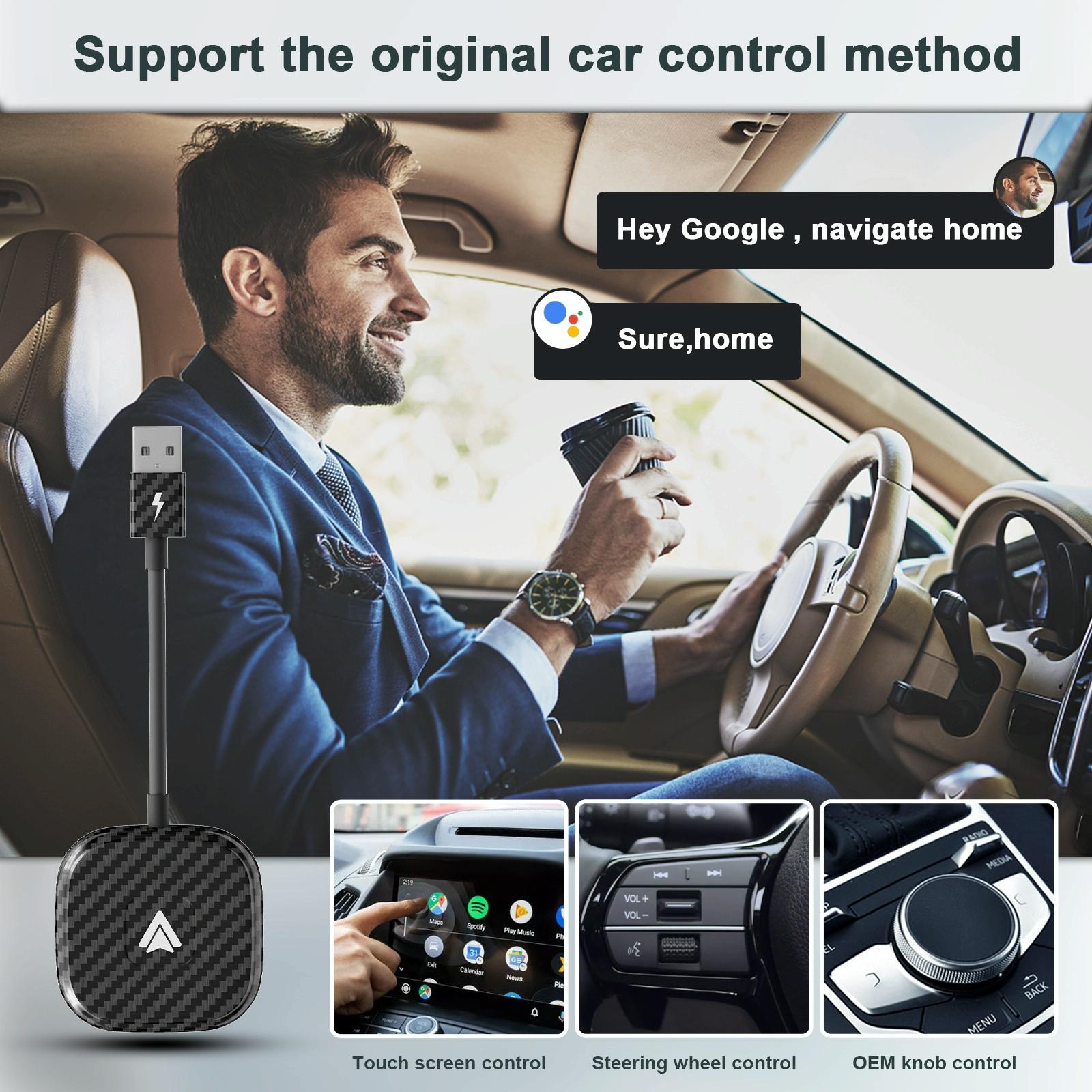 Wireless Carplay Adapter For Android - Carbon Fiber-1915196869148020737