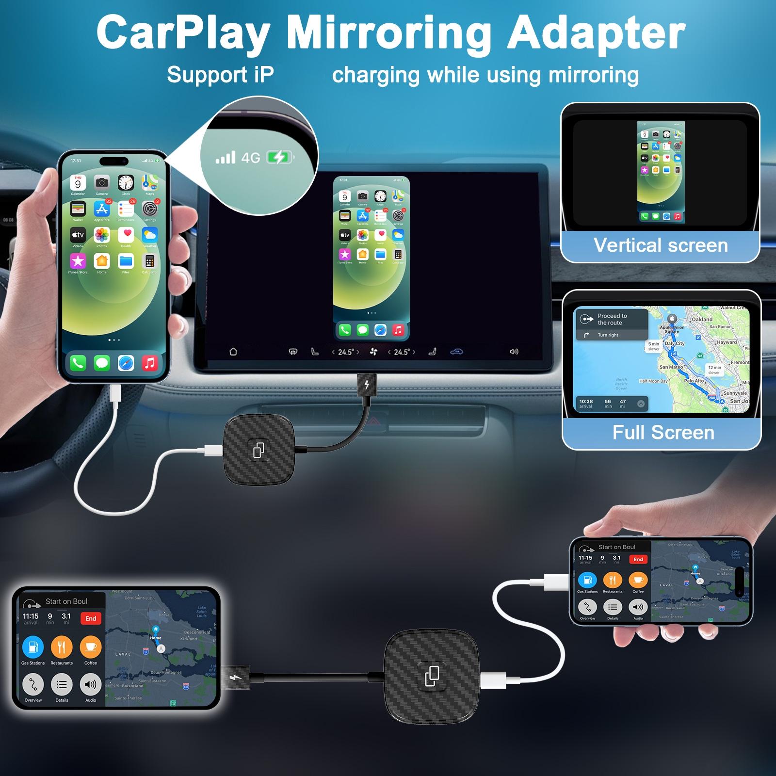 Carplay Adapter For Iphone - Carbon Fiber Usb & Usb-C-1915196945736011777