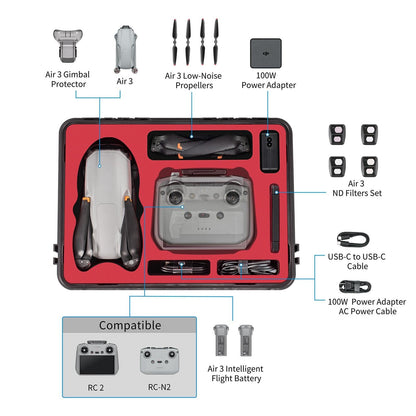 Waterproof Drone Kit Suitcase For Dji Air 3 And N2-1924671880527220741