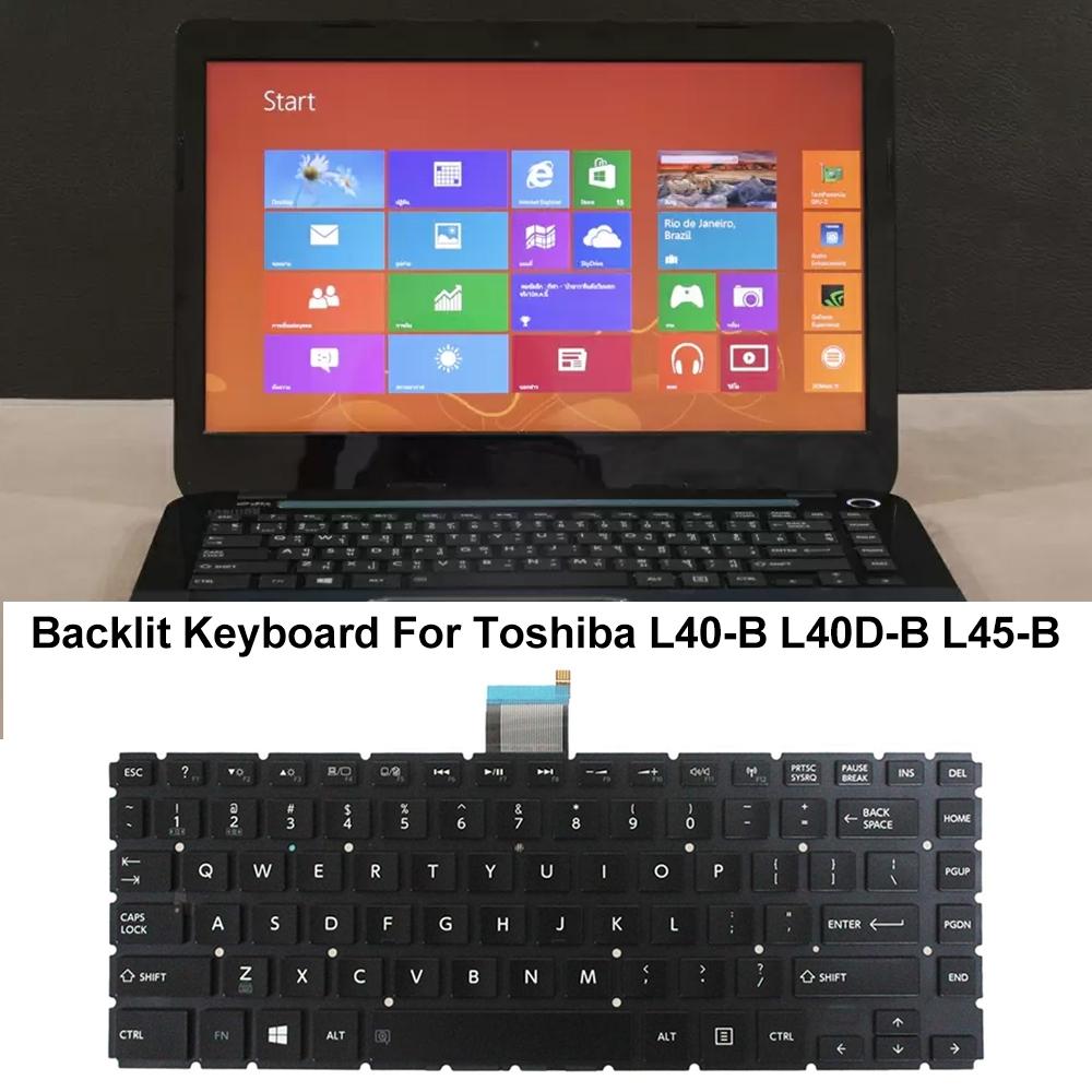 Toshiba L40-B / L40D-B / L45-B Us Laptop Backlight Keyboard-1915198271891050501