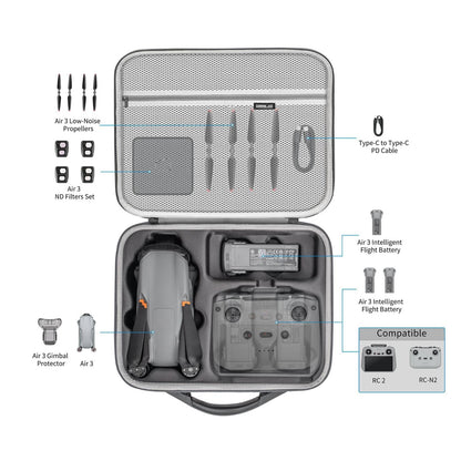 Dji Air 3 And N2 Rc Shoulder Bag - Pu Handbag-1915196968594968580