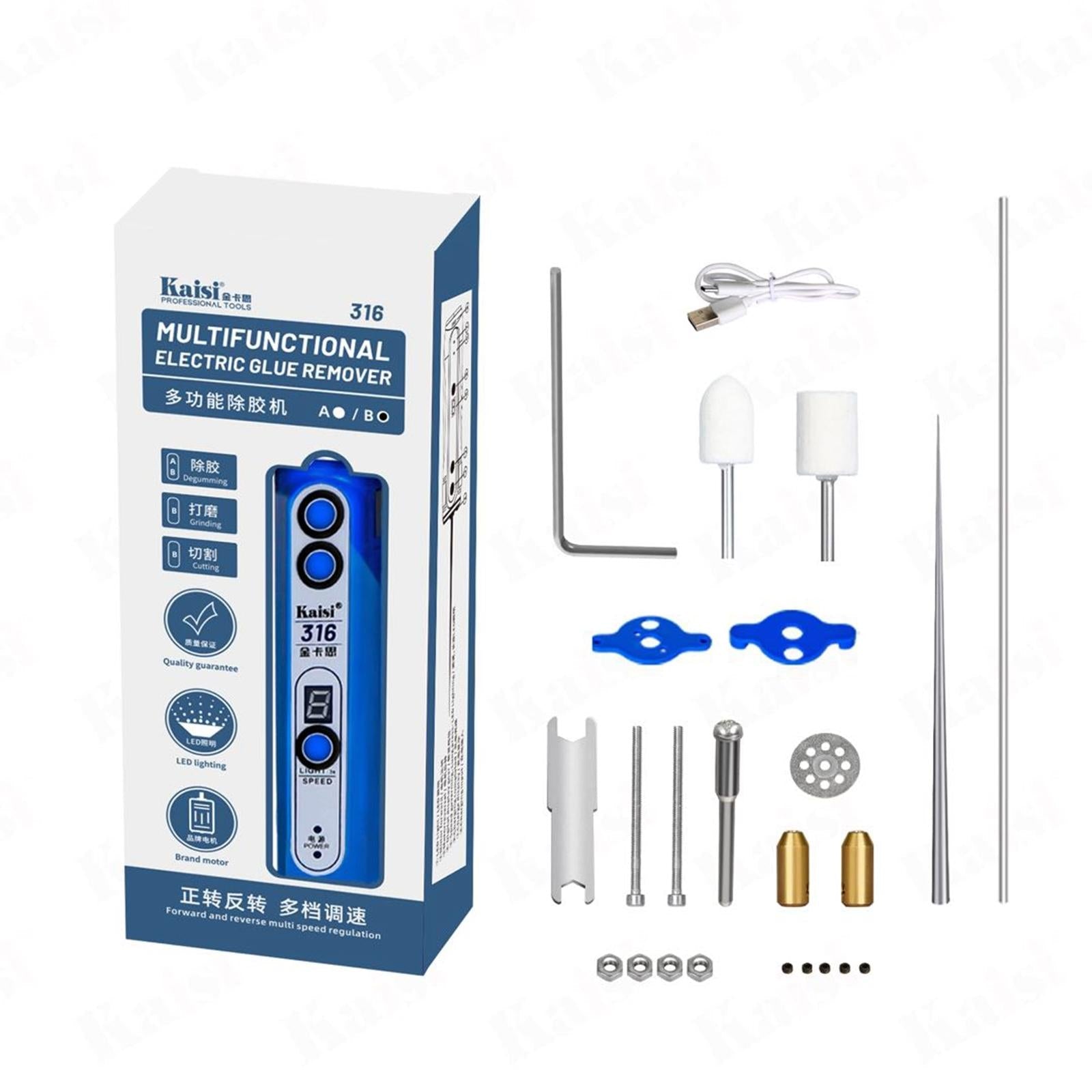 Electric Polish Glue Remover With Led Light - Kaisi 316B-1915198027656728581