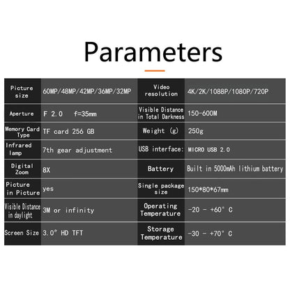 Full Colour 4K Hd Binocular Night Vision For Outdoor Hunting-1915197739621289988