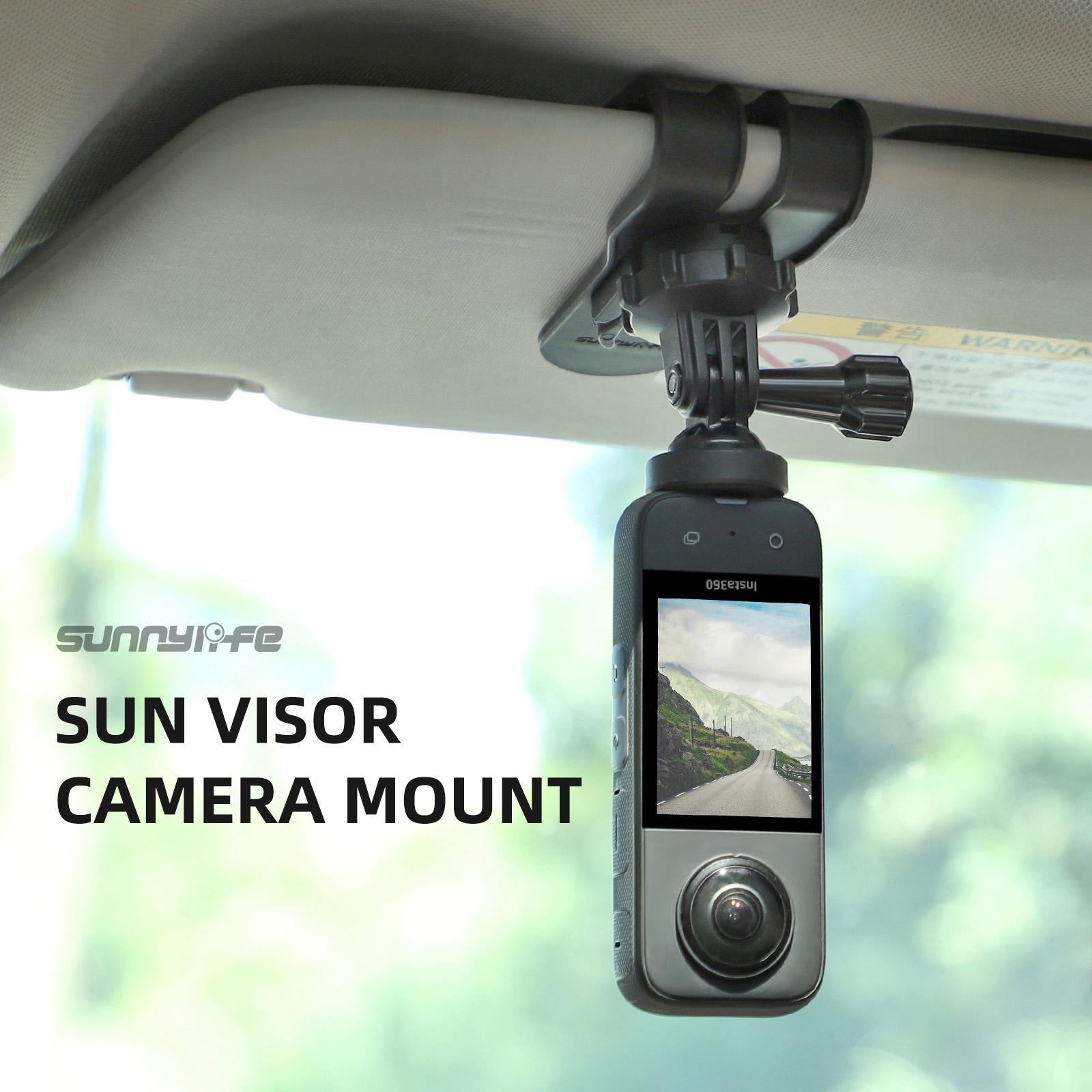 360 Degree Rotating Sun Visor Camera Mount For Vlogging-1915196908645781505