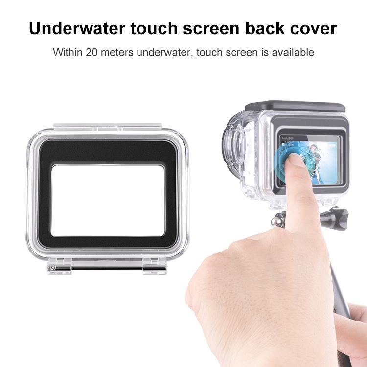 Waterproof Case For Insta360 Go 3 With Touch Back Cover-1915198353981968385