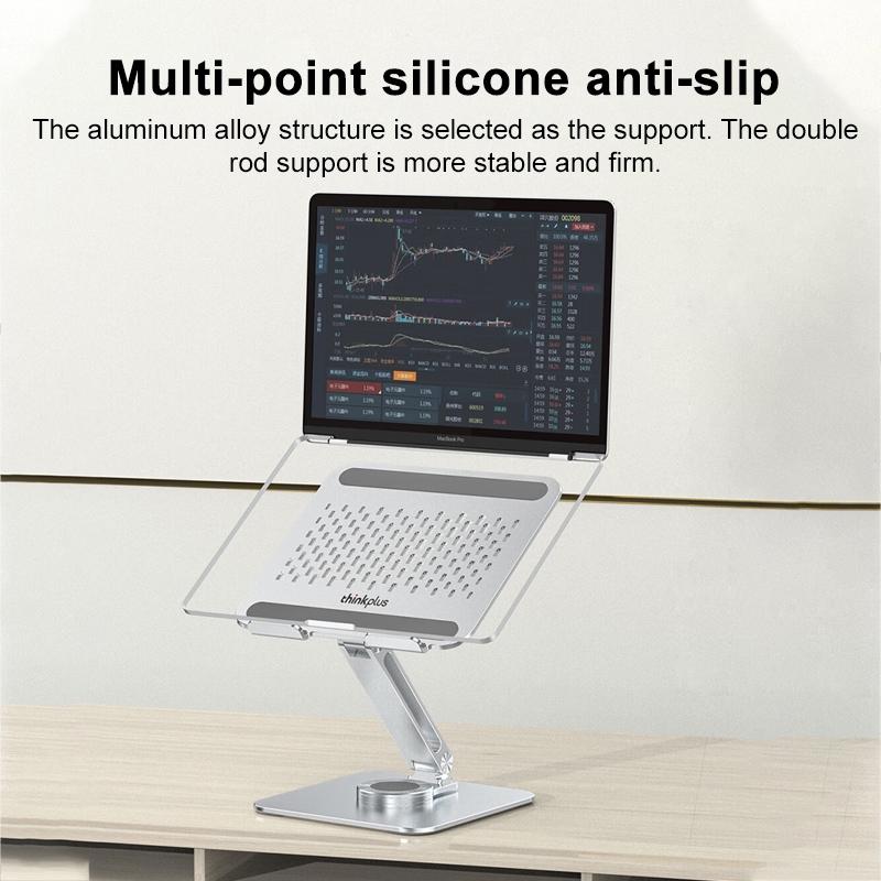 Lenovo Thinkplus Desktop Laptop Holder - Silver-1964932179008032773