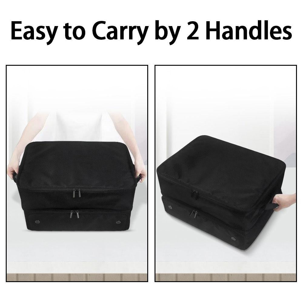 Black Folding Golf Bag With Large Capacity-1964932211501305858