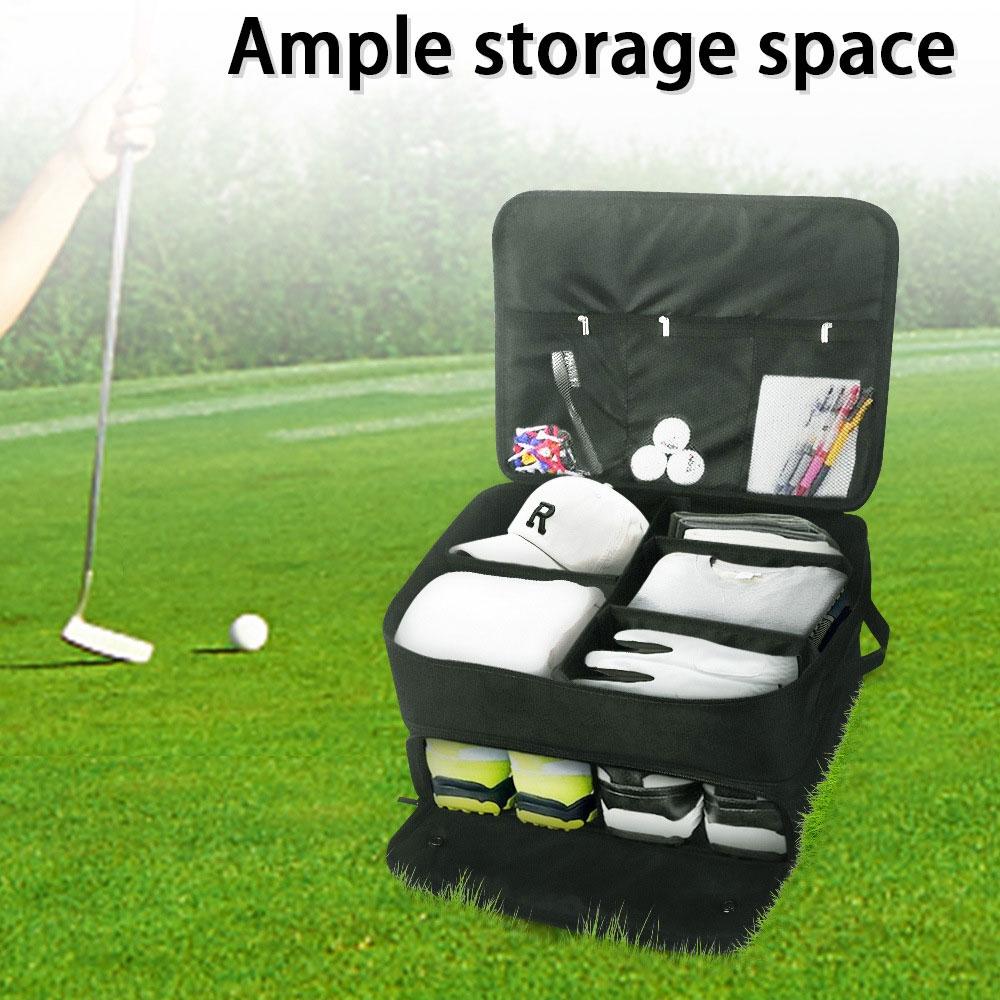 Black Folding Golf Bag With Large Capacity-1964932211501305861
