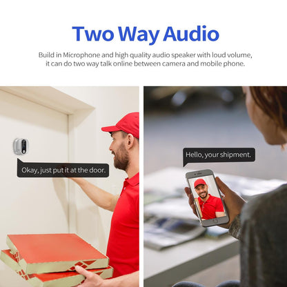 Smart Wifi Door Viewer With Wide-Angle Pir & Night Vision 1080P 4.3 Inch Dingdong Photo-1915197120667848708