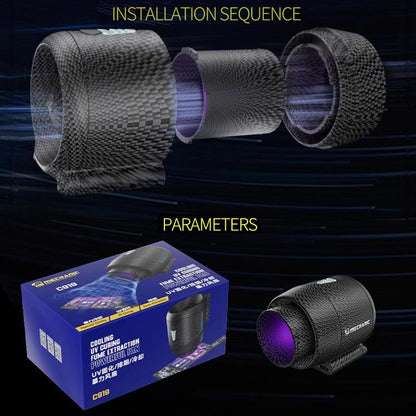 3-In-1 Quick Cooling Fan Fume Exhaust & Uv Lamp For Motherboard Repair-1915197655642935302