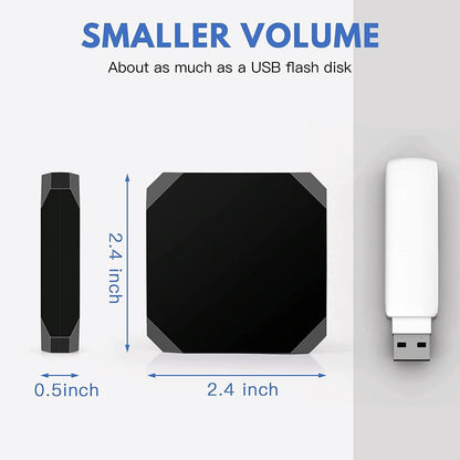 Wireless Carplay Adapter For Usb & Usb-C / Type-C - Black-1915196879419871233