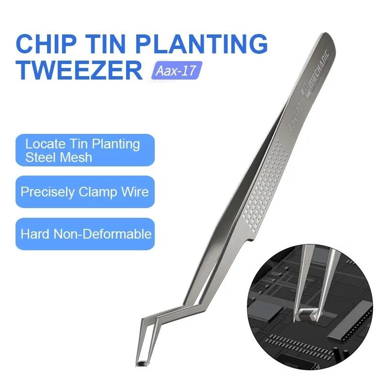 17 Non-Magnetic Stainless Steel Tweezer For Mechanics-1915197518757629958