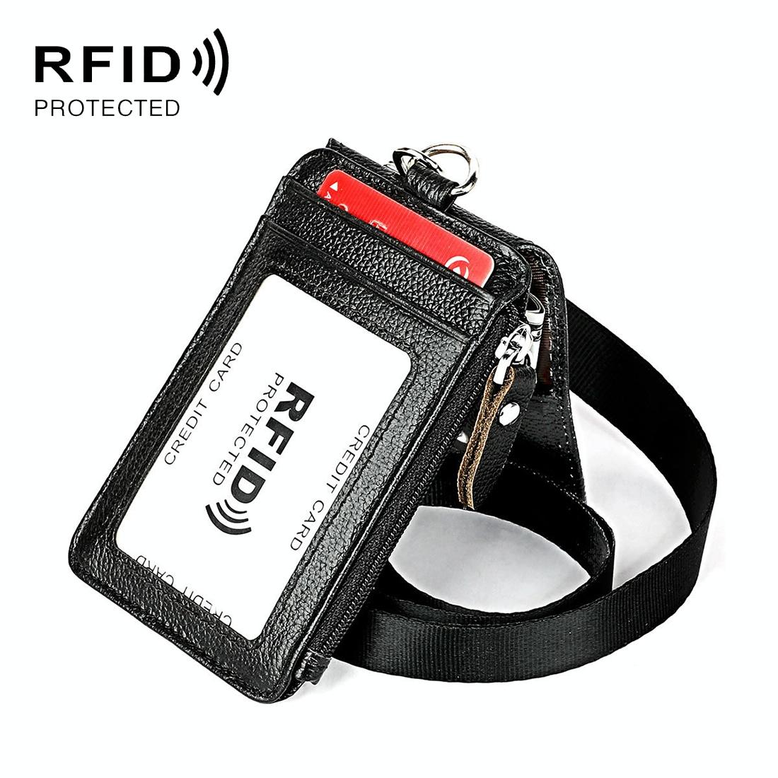 Rfid-Blocking Leather Card Holder - Antimagnetic-1915196810234826753