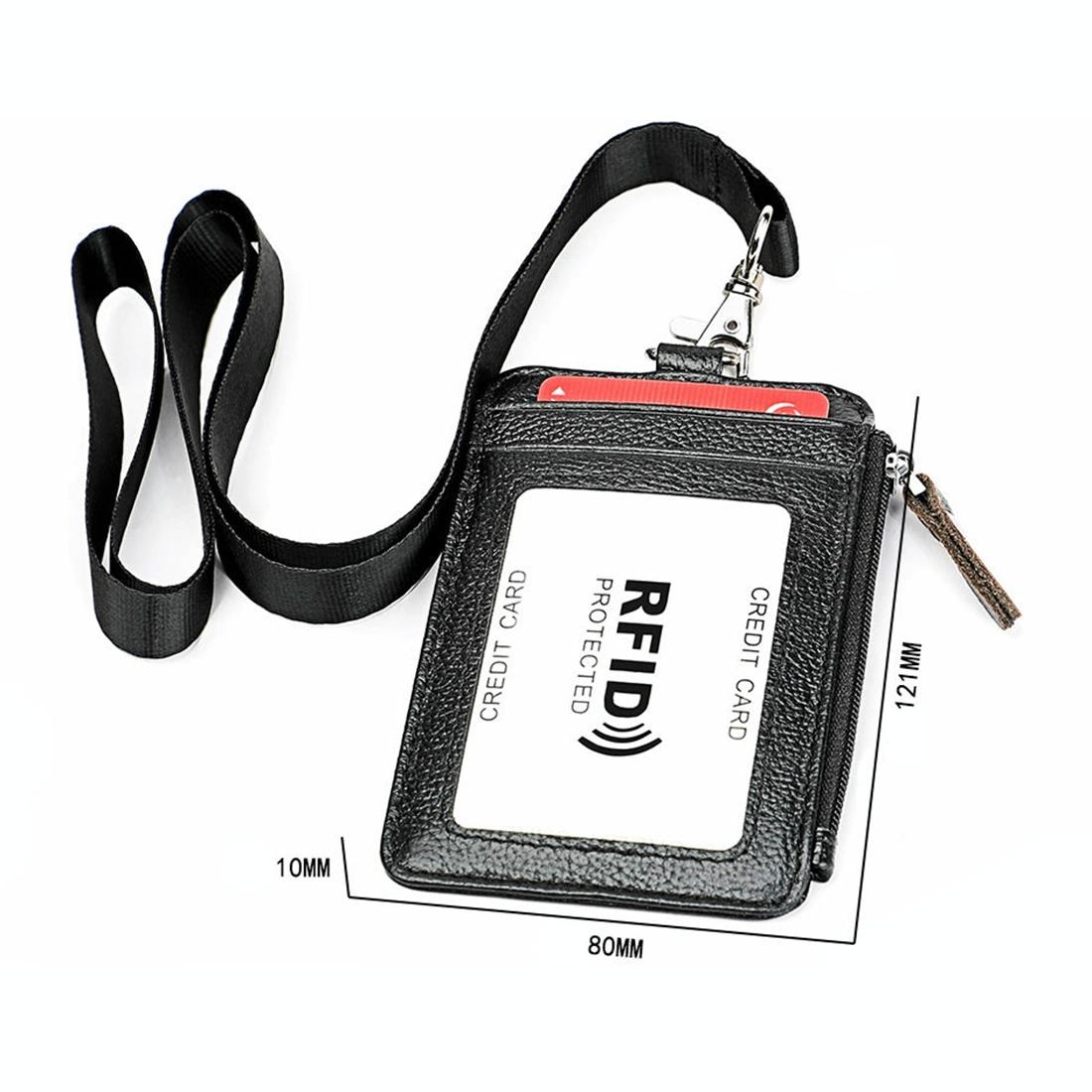 Rfid-Blocking Leather Card Holder - Antimagnetic-1915196810234826760