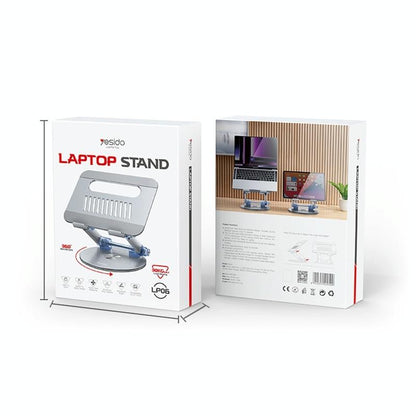 Silver Foldable Swivel Laptop Stand-1964932177993011203
