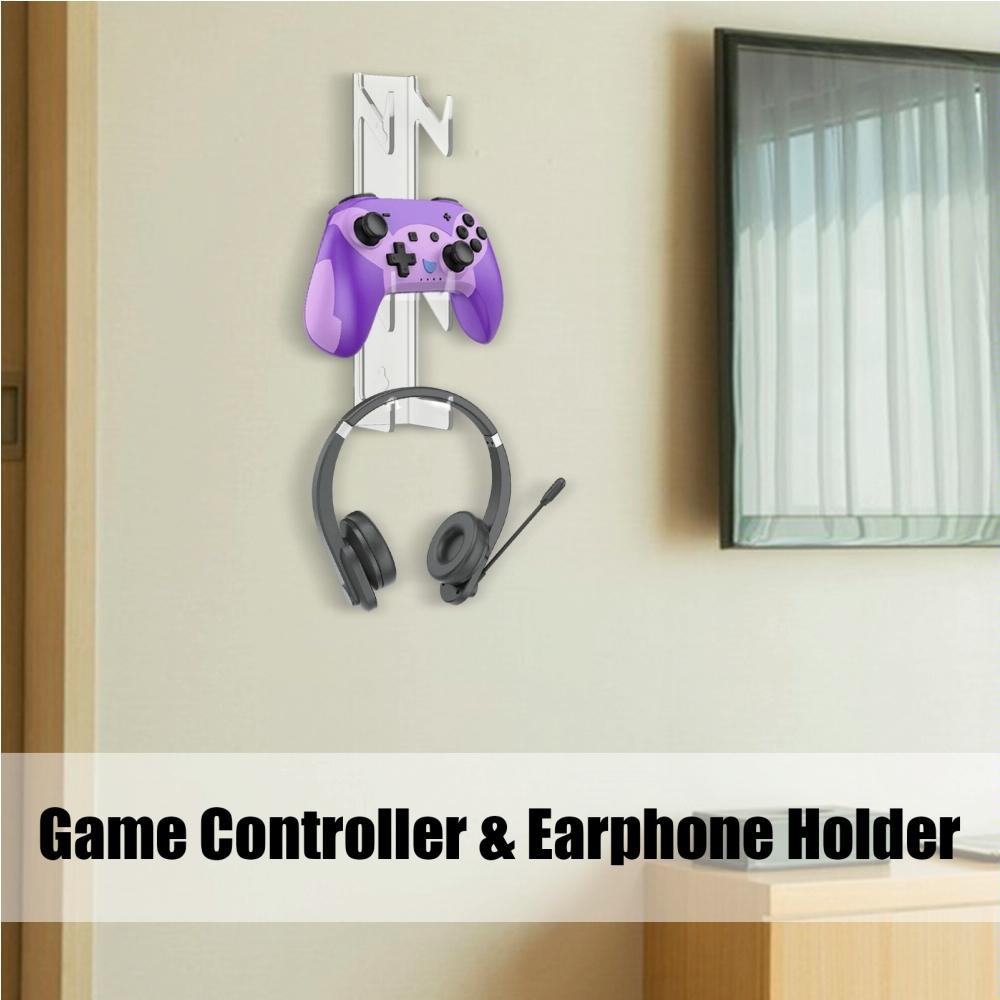 Acrylic Wall Mount For Game Controller And Headphones-1964932252987166725