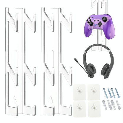 Acrylic Game Controller And Headphone Wall Mount - Set Of 2-1964932261711319041