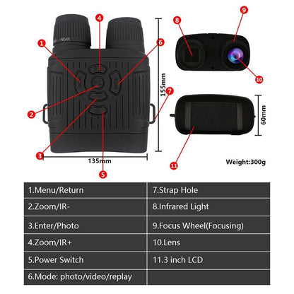 2.7K Hd Infrared Night Vision Binocular For Outdoor Hunting-1915198092869767176