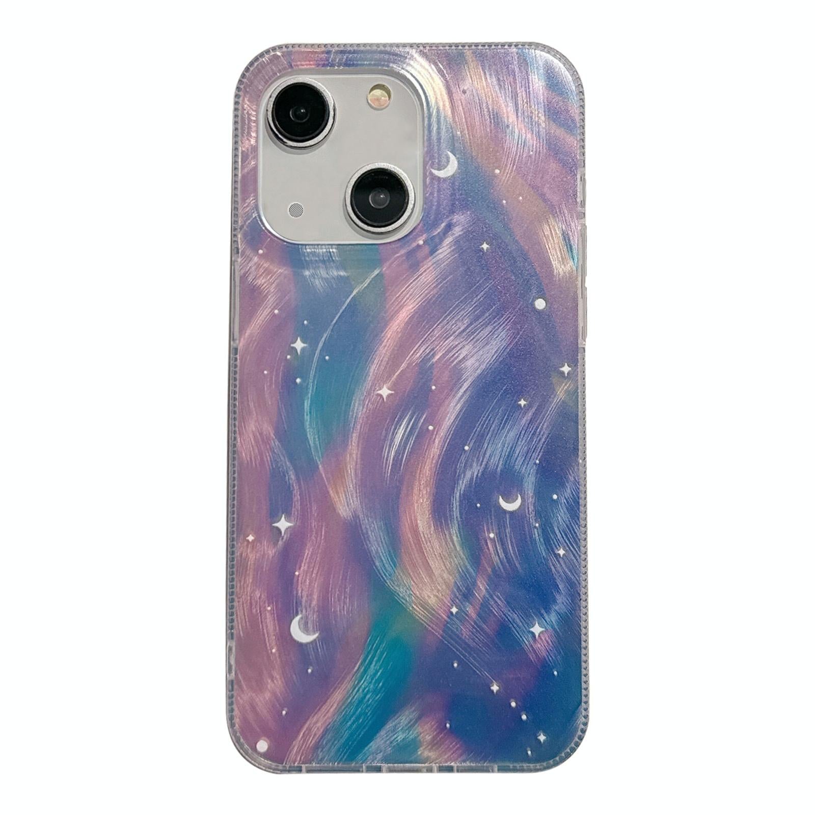 Blue Dream Starry Gradient Dual Layer Iphone 15 Acrylic Tpu Case-1915196658069671936