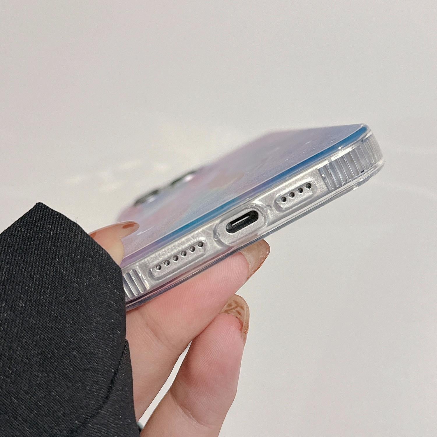 Blue Dream Starry Gradient Dual Layer Iphone 15 Acrylic Tpu Case-1915196658069671941